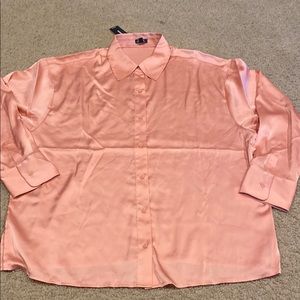 Express Pink Button Down Shirt Long Sleeve